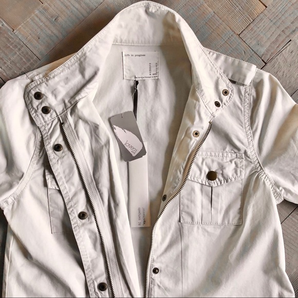 Forever 21 Neutral Colored Cargo Utility Jacket XS - Picture 3 of 8